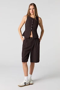 Short habillé long pliss