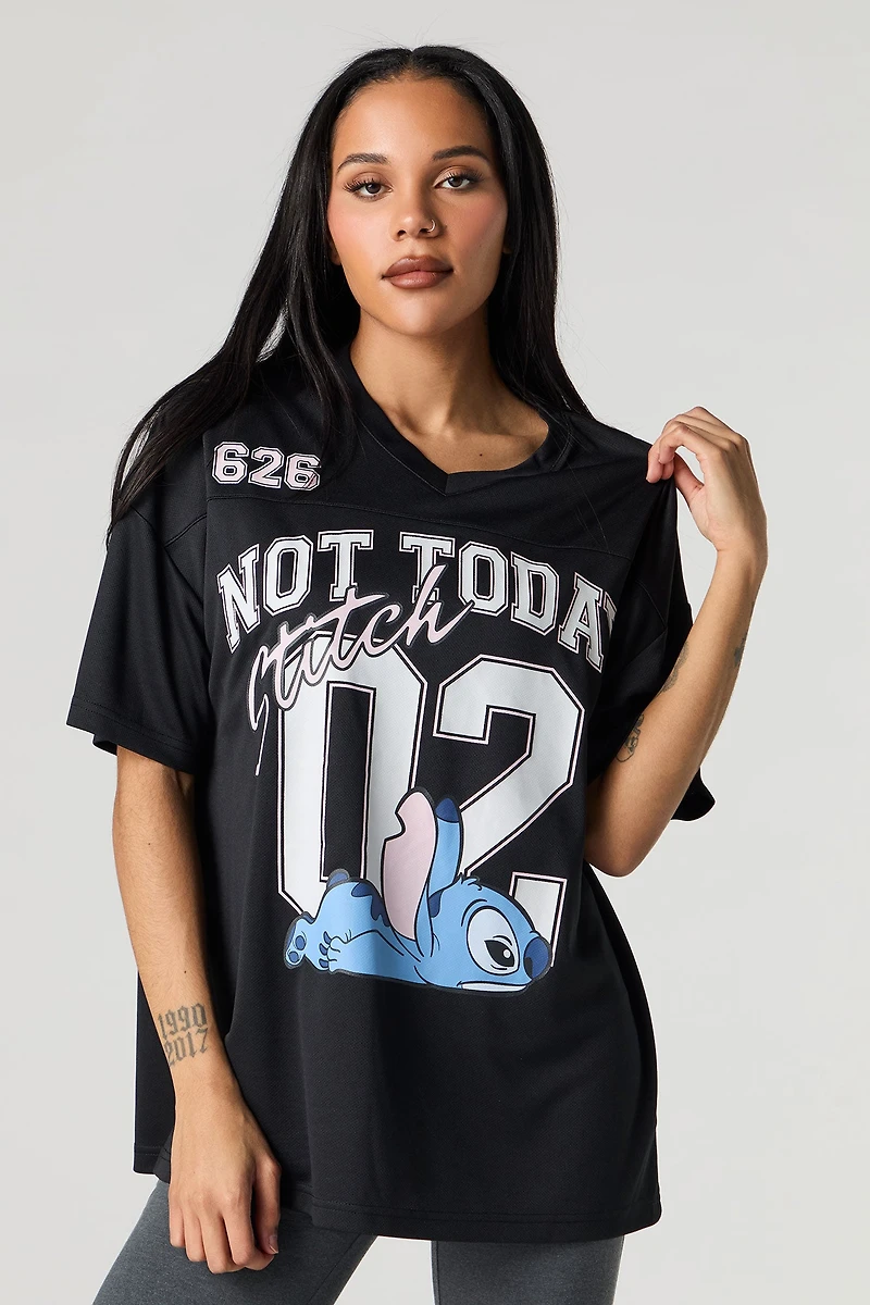 Stitch Graphic Mesh Jersey