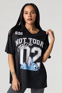 Stitch Graphic Mesh Jersey