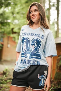 Stitch Graphic Mesh Jersey