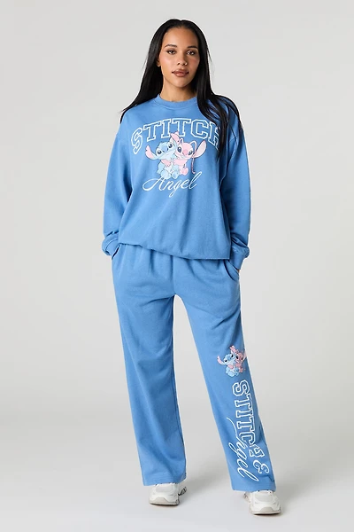 Stitch Graphic Fleece Flare Sweatpant
