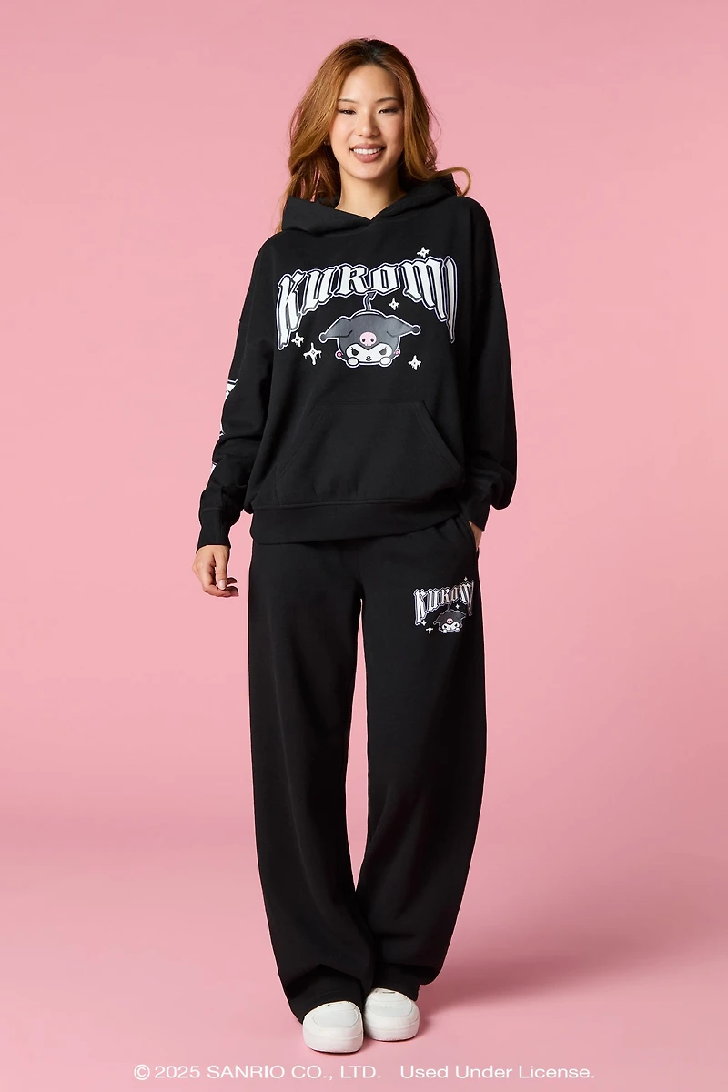 Kuromi™ Graphic Wide Leg Fleece Sweatpant