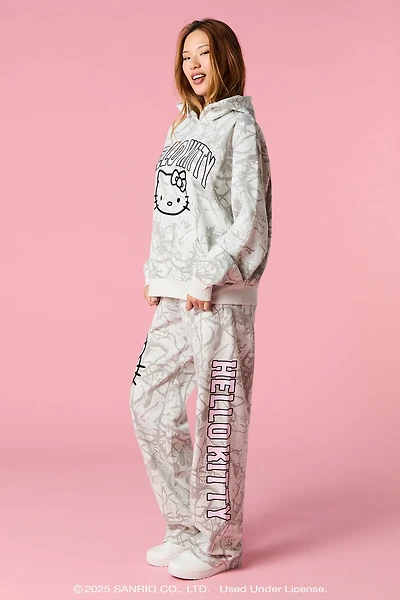 Hello Kitty® Camo Wide Leg Fleece Sweatpant