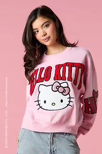 Chandail en molleton avec motif brodé chenille Hello Kitty®