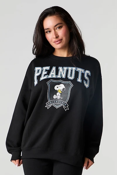 Snoopy Graphic Fleece Sweatshirt