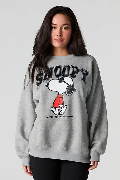 Chandail en molleton à imprimé Snoopy