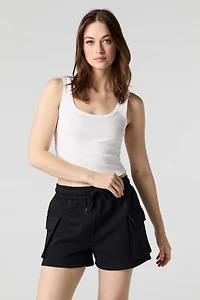 Short cargo en molleton