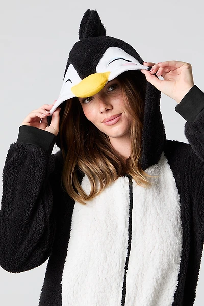 Combinaison en sherpa pingouin 3D