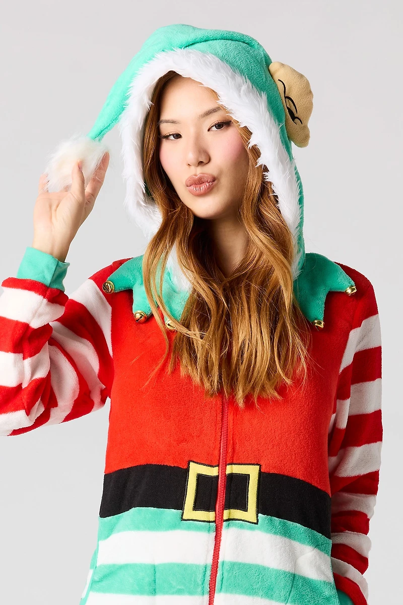 3D Elf Plush Christmas Onesie