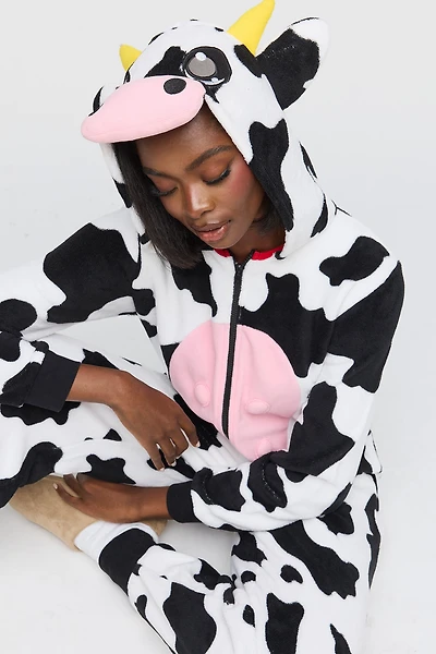 Combinaison en peluche Vache 3D