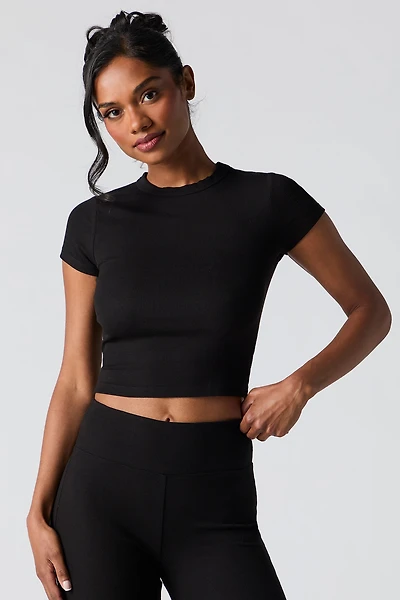 Active Soft Ribbed T-Shirt