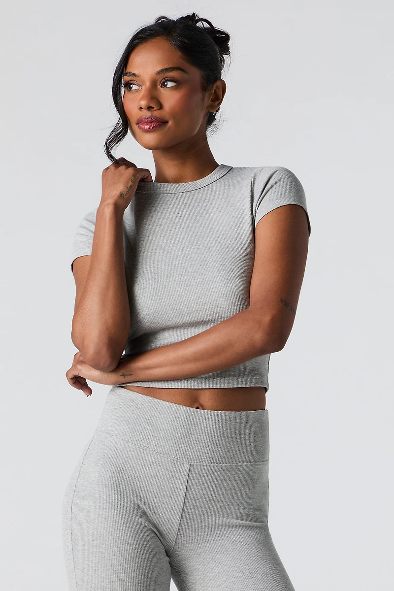 Active Soft Ribbed T-Shirt