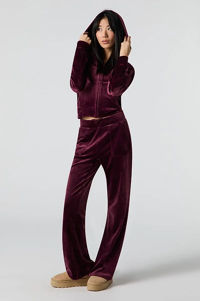 Pantalon en velours à jambe large