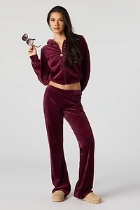Pantalon Sommer Ray à jambe évasée en velours