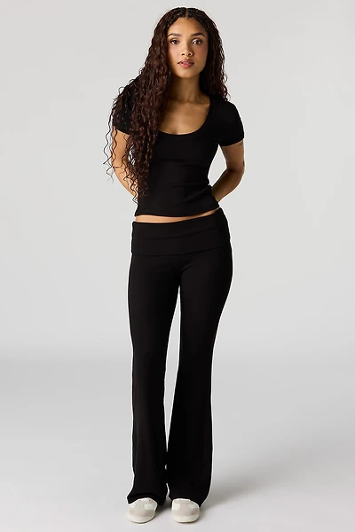 U/A Soft Foldover Flare Pant