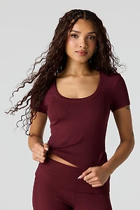 T-shirt côtelé doux U/A