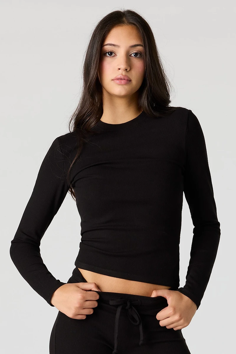 U/A Ribbed Long Sleeve Top