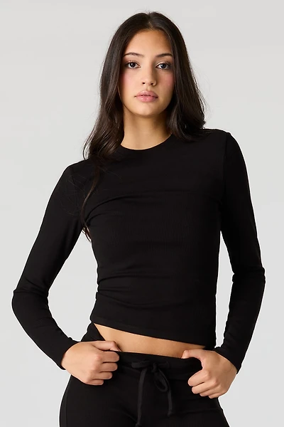 U/A Ribbed Long Sleeve Top