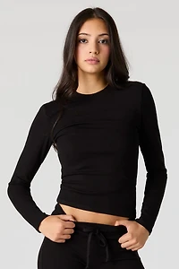 U/A Ribbed Long Sleeve Top