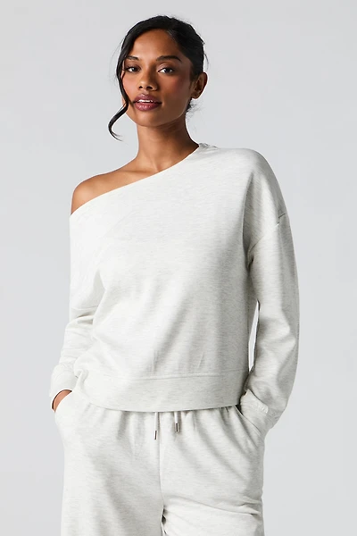 Active Soft Off Shoulder Sweatshirt