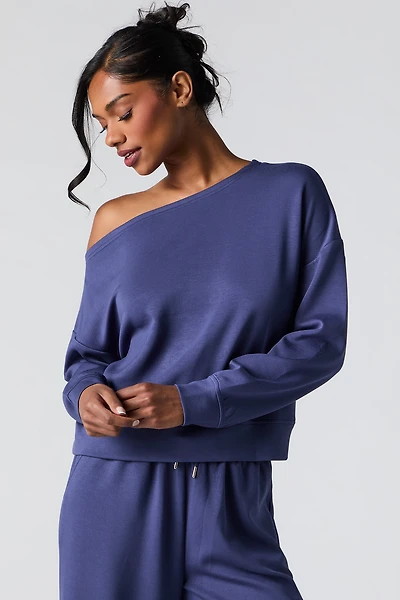 Active Soft Off Shoulder Sweatshirt