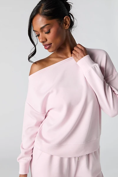 Active Soft Off Shoulder Sweatshirt