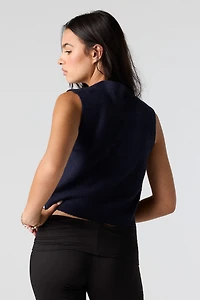 Mossy Knit Sweater Vest