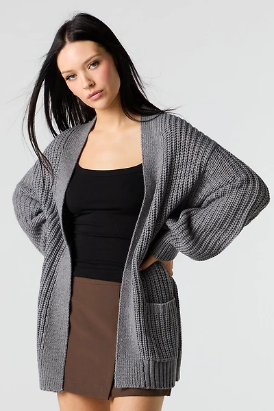 Chunky Knit Oversized Cardigan