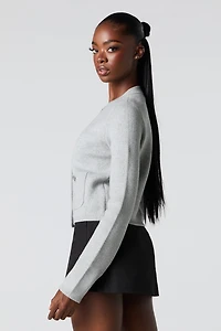 Button-Up Knit Cardigan