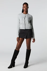 Button-Up Knit Cardigan