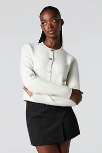 Button-Up Knit Cardigan