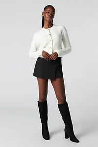 Button-Up Knit Cardigan