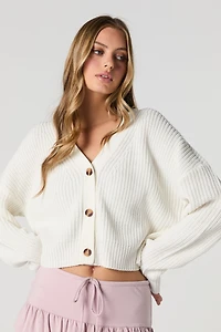 Cardigan boutonné en tricot