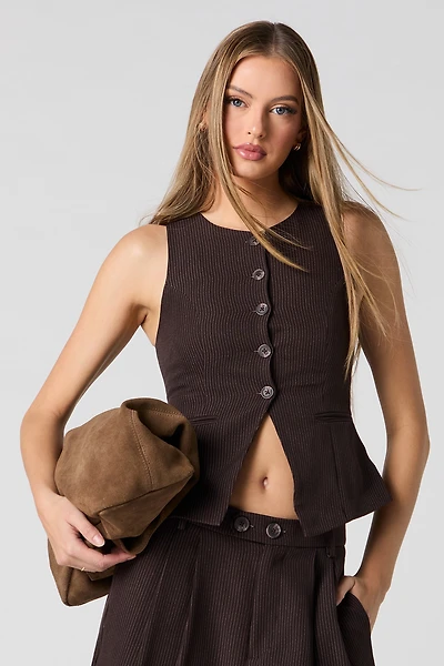 Veste boutonné avec fentes
