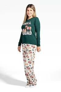 Ensemble-pyjama de famille Chill Squad pour femmes