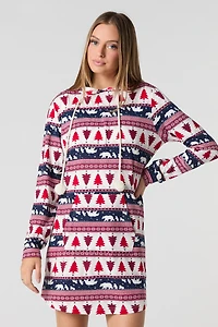 Robe-pyjama pour la famille à imprimé Clan Confort femmes