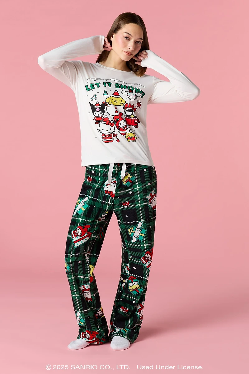 Hello Kitty® and Friends Womens Christmas Pajama Set