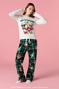 Hello Kitty® and Friends Womens Christmas Pajama Set
