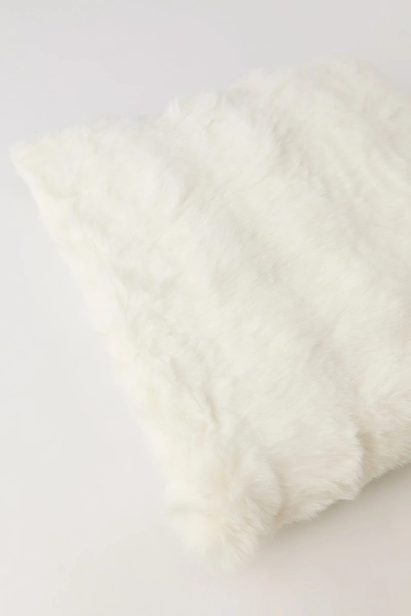Fluffy Plush Throw Pillow