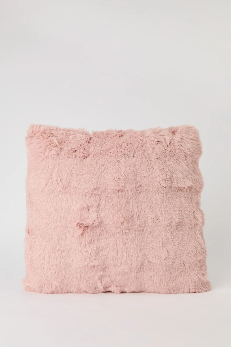 Fluffy Plush Throw Pillow