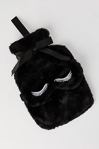 Hot Water Bottle & Eye Mask Plush Gift Set (3 Pcs)