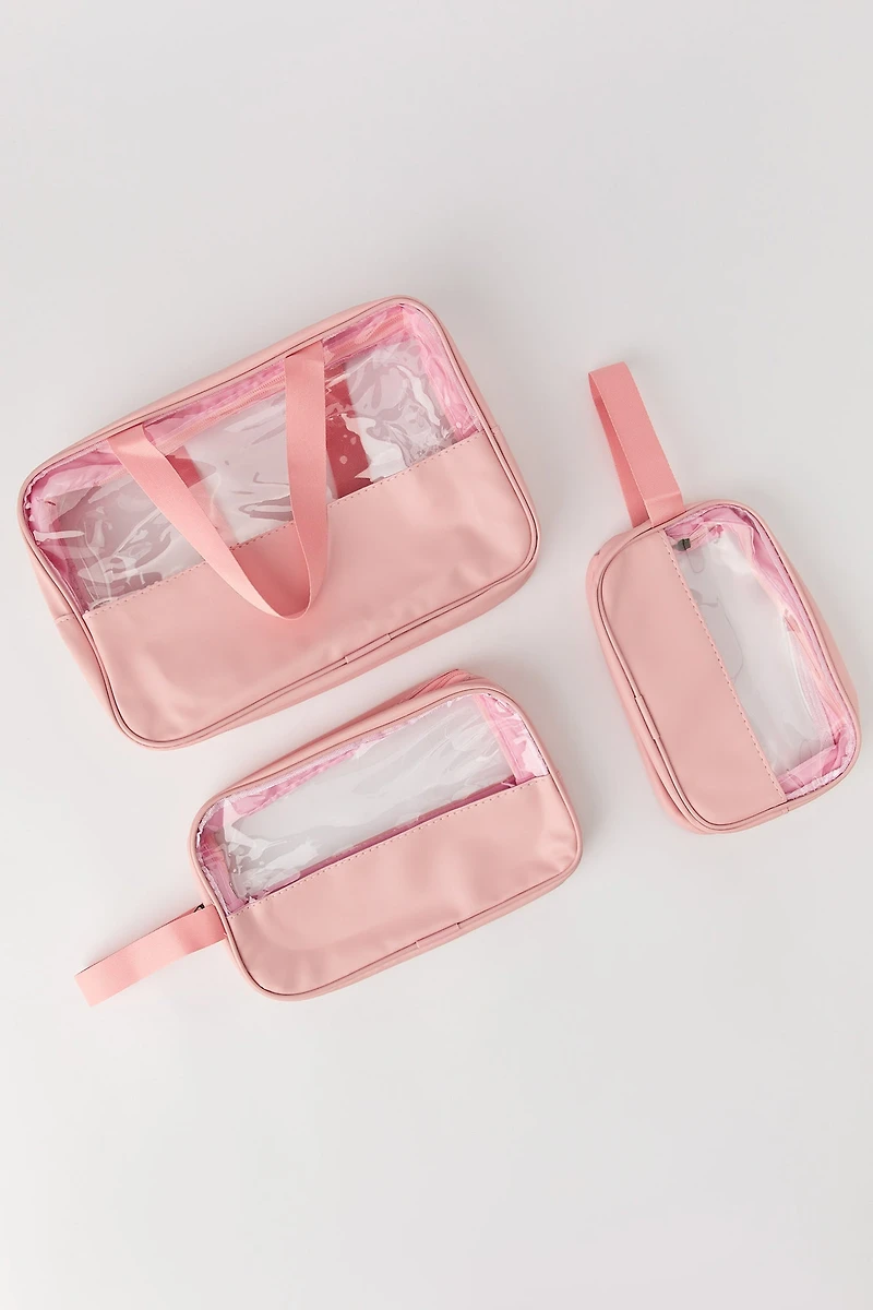 Ensemble de sacs à cosmétiques voyage (3 morceaux)