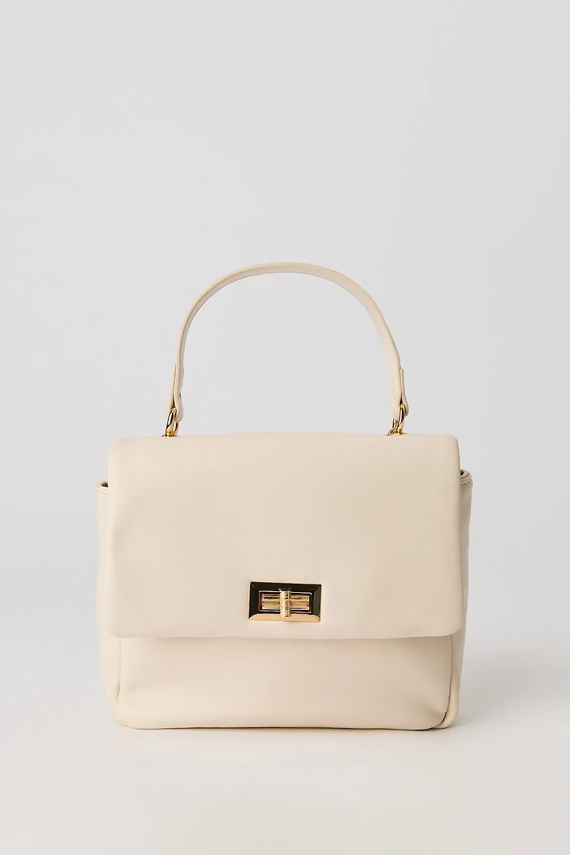 Faux Leather Handbag