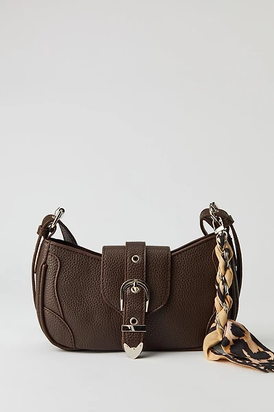 Sac à main en similicuir avec écharpe
