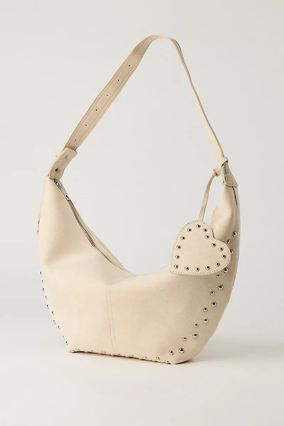 Faux Suede Studded Purse