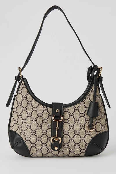 Faux Leather Shoulder Bag