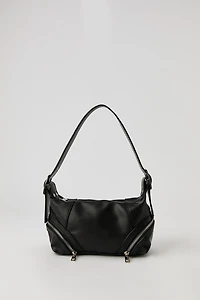 Faux Leather Zippered Purse
