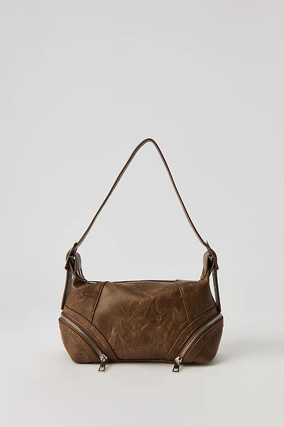 Sac à main glissière en similicuir