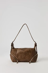 Sac à main glissière en similicuir
