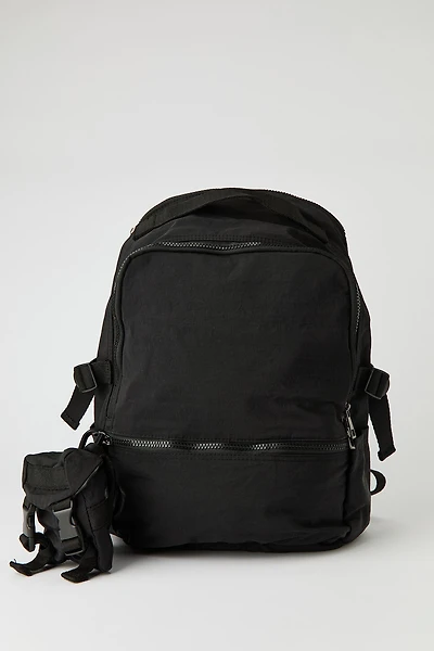 Backpack with Mini Keychain